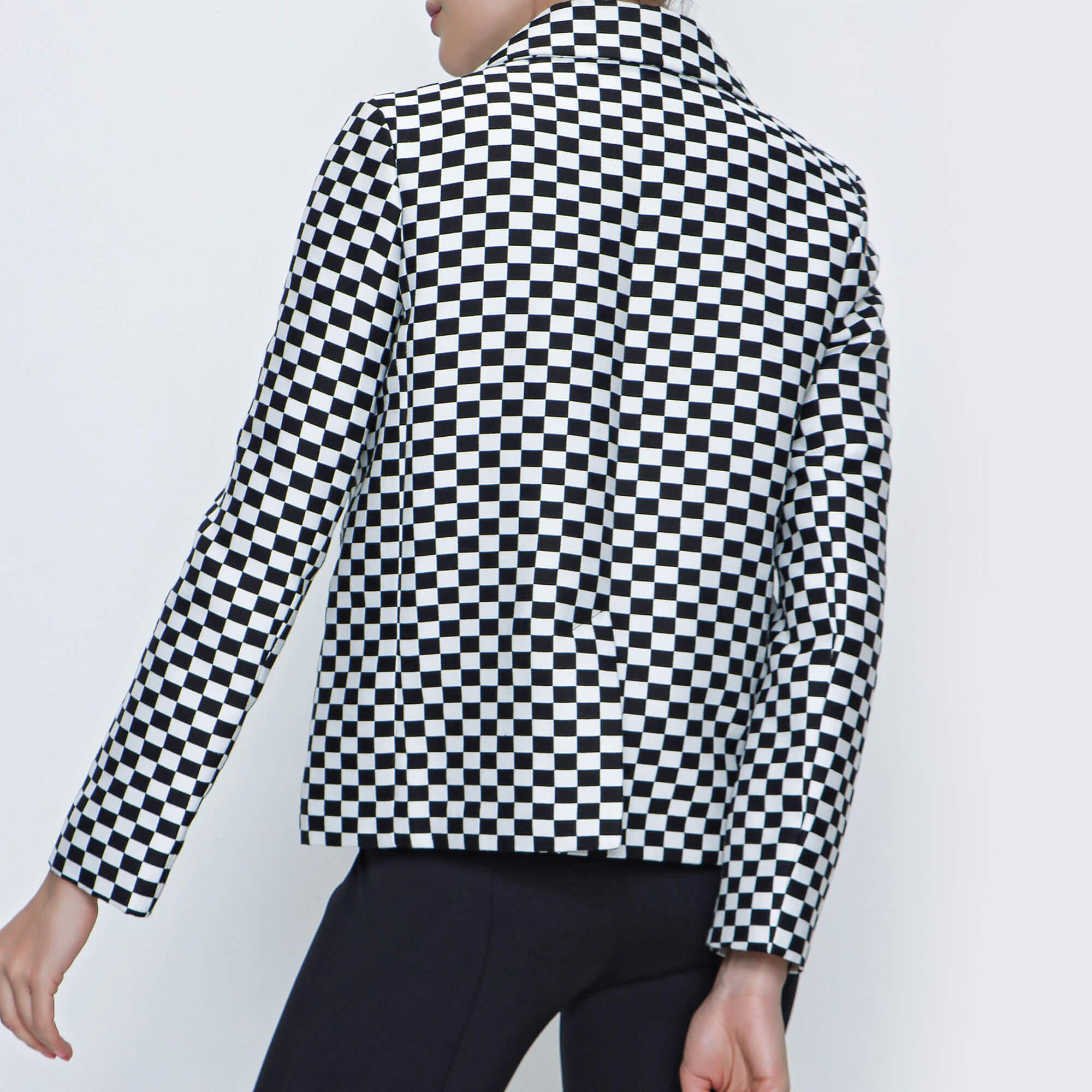 Christian Dior - Black / White Checked Double Breasted Jacket 
